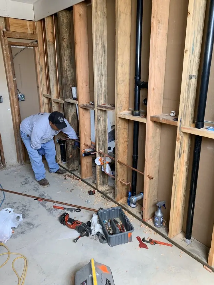 Commercial rough-in plumbing for Gas Line Repair in Morris